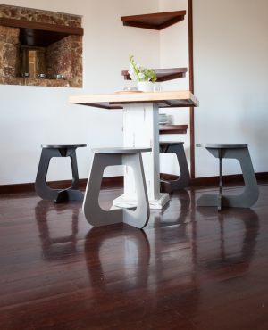TABU color gris - taburete stool TABUHOME®